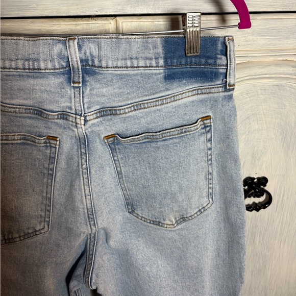 Abercrombie Ultra High Rise Ankle Straight Jean Light Wash Comfort Stretch Basic - Picture 12 of 12